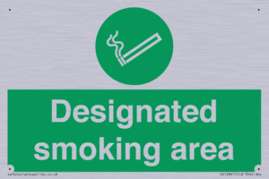 Designated smoking area